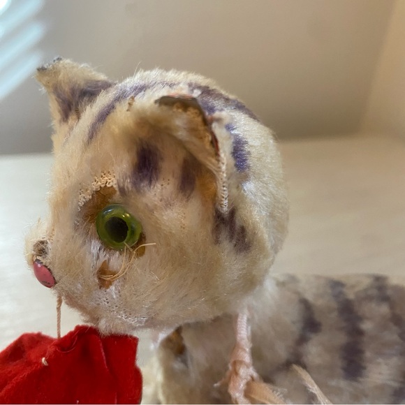 Vintage 1960s Japan Alps Windup Walking Cat Kitten Animal 5" Tall Acceptable - Picture 5 of 12